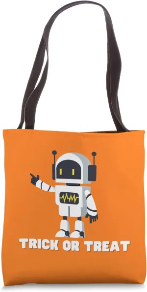 Robot Trick or Treat Bag Tote Bag