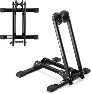 ROCKBROS Foldable Bike Stand Floor Bike Parking Stand Bicycle Rack for 20"-29" Mountain Road Indoor Outdoor Garage Storage