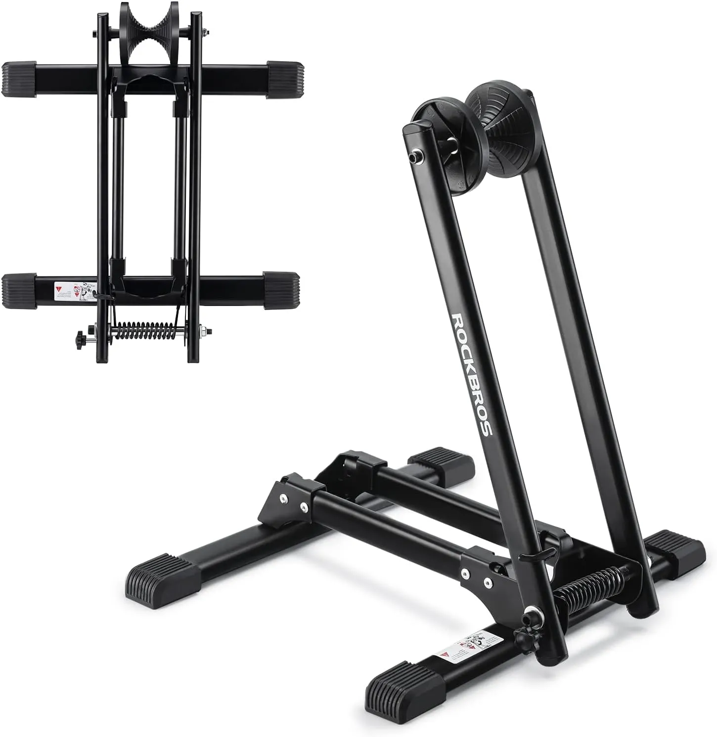 ROCKBROS Foldable Bike Stand Floor Bike Parking Stand Bicycle Rack for 20"-29" Mountain Road Indoor Outdoor Garage Storage