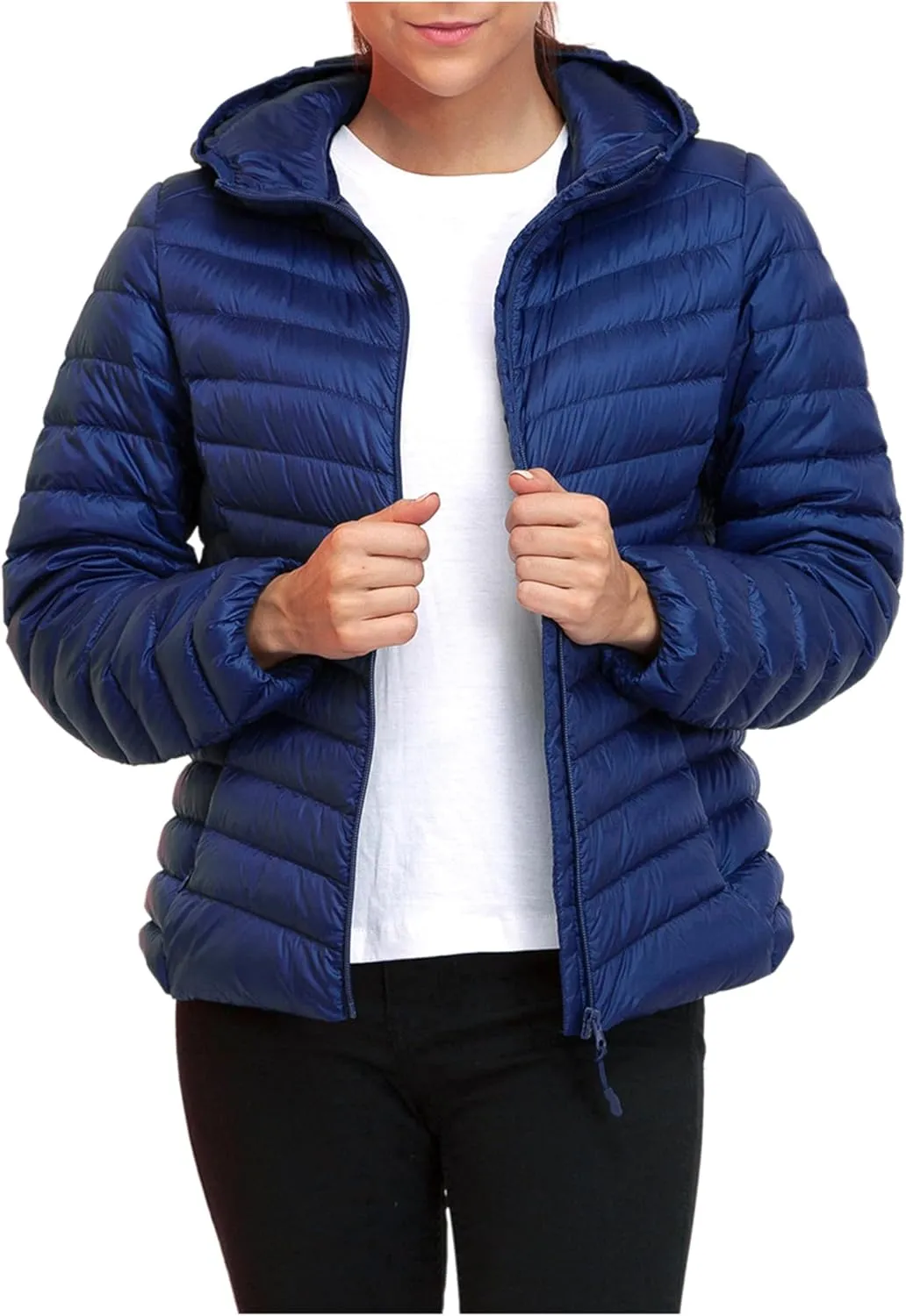 Rokka&Rolla Women's Lightweight Packable Down Puffer Jacket Coat