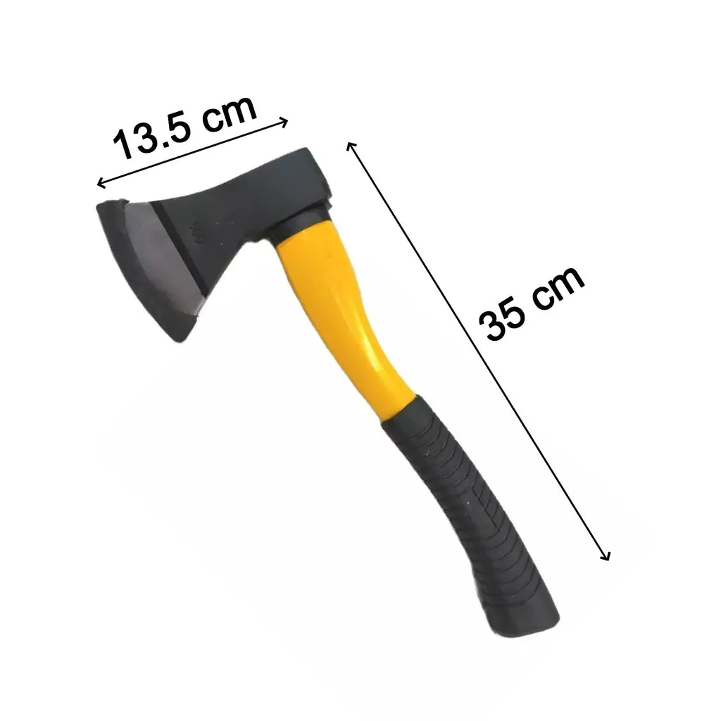 Rubberised Handle Wood Cutting Axe - H02741