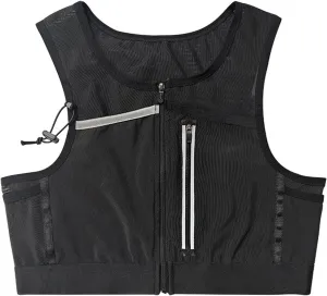 Running Vest Bag Phone Holder Reflective Chest Pack with Mesh Pocket Lightweight Sports Bag for Night Walking Sports Cycling, S