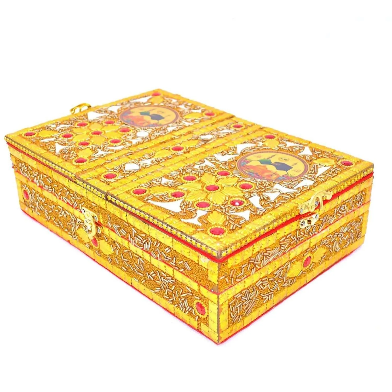 Santarms Foldable Wooden Holy Book Stand (Golden)
