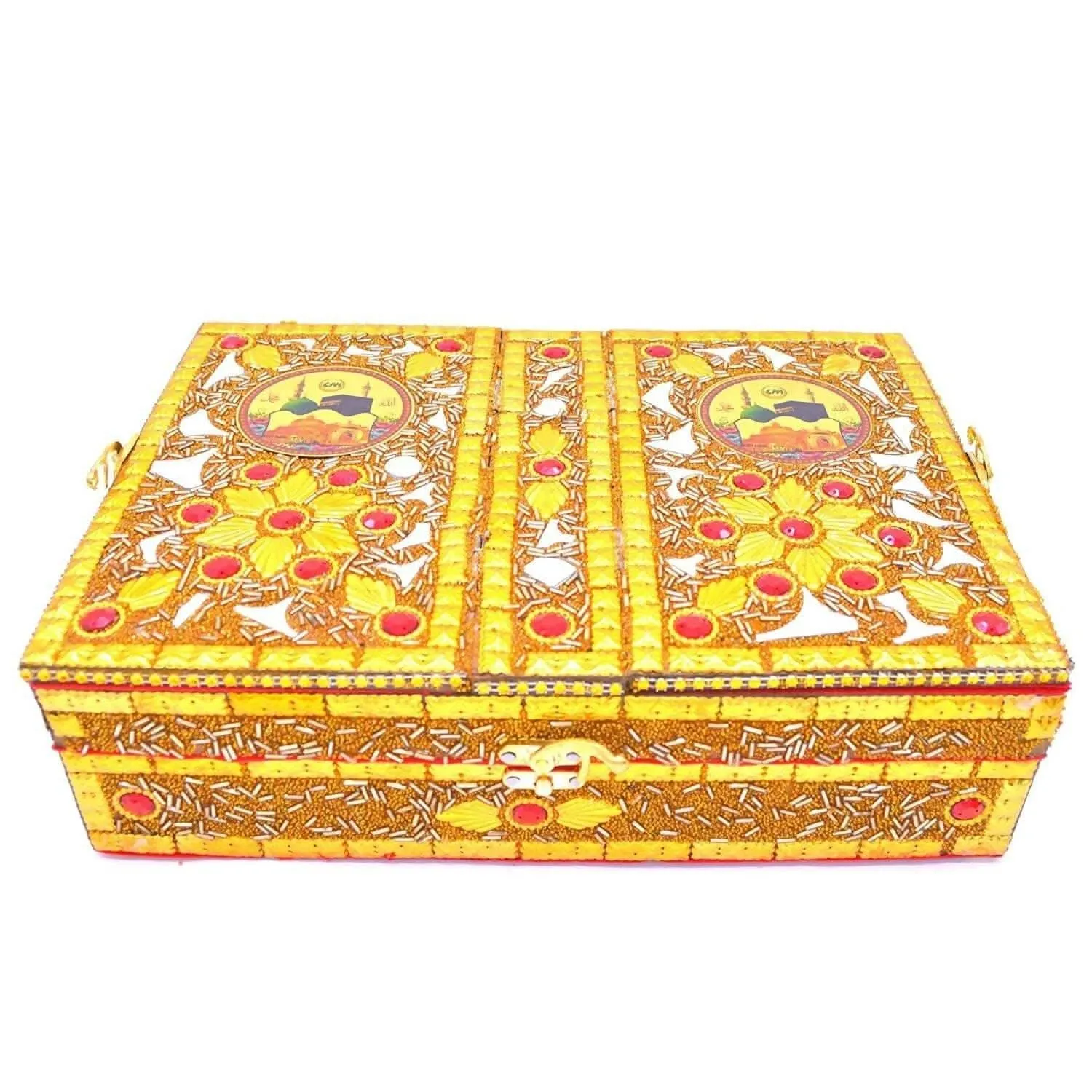 Santarms Foldable Wooden Holy Book Stand (Golden)