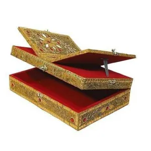 Santarms Foldable Wooden Holy Book Stand (Golden)