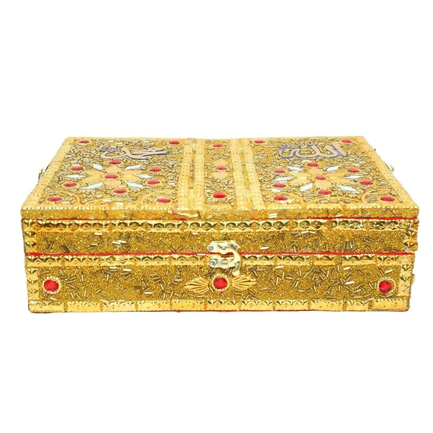 Santarms Handmade Quran Box with Tasbih (Foldable Wooden Rehal)