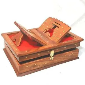 Santarms Wooden Holy Book Stand (Handcrafted Elegance)