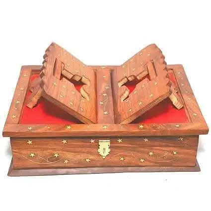 Santarms Wooden Holy Book Stand (Handcrafted Elegance)