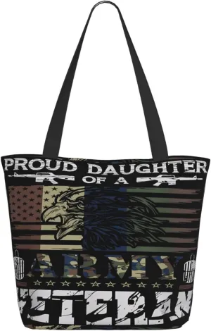Saying You Are A Patriot Veterans Day Tote Bag for Women Lightweight Shopping Handbag Large Capacity Shoulder Bag