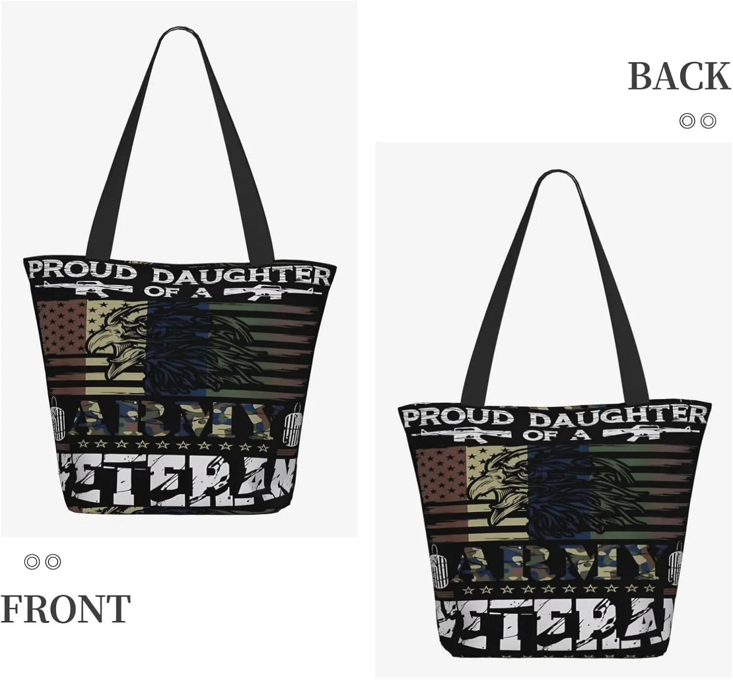 Saying You Are A Patriot Veterans Day Tote Bag for Women Lightweight Shopping Handbag Large Capacity Shoulder Bag