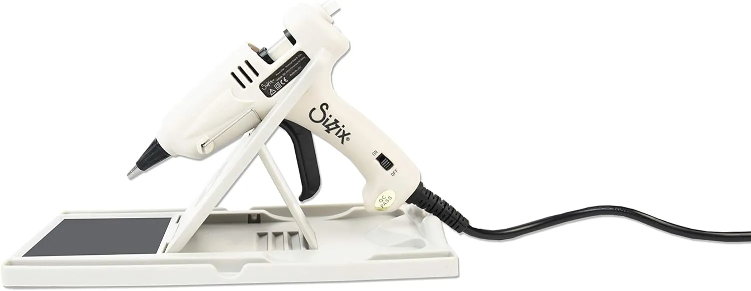 Sizzix Glue Gun Stand , Multi Color, One Size, Sizzix Accessory Glue Gun Stand, Multi-Colour, 4" x 8 5/8" x 3/4"