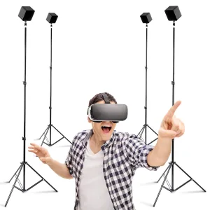 Skywin VR Tripod Stand, HTC Vive Base Station Compatible Sensor Stand and Base Station Mount for Vive Sensors or Oculus Rift Constellation (4 Stands)