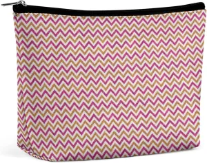 Small Cosmetic Bag, Glitter Wave Makeup Bags Elegant Roomy Pouch for Women,Travel Toiletry Accessories Organizer