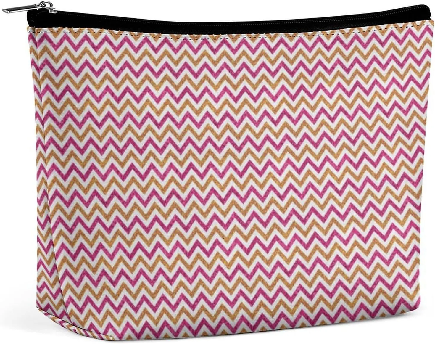Small Cosmetic Bag, Glitter Wave Makeup Bags Elegant Roomy Pouch for Women,Travel Toiletry Accessories Organizer