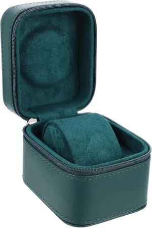 SOIMISS Classic Watch Storage Box Portable Zipper Organizer for Mechanical Watches Elegant Design Neat and Protected