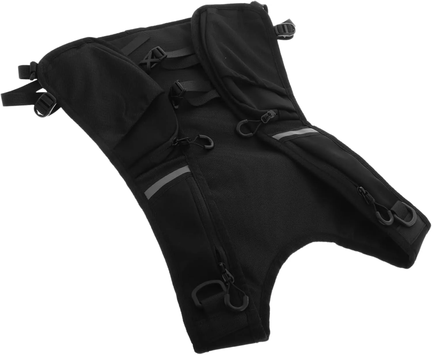 SOIMISS Reflective Running Vest Chest Bag for Men Safety Gear Night Visibility Lightweight Vest