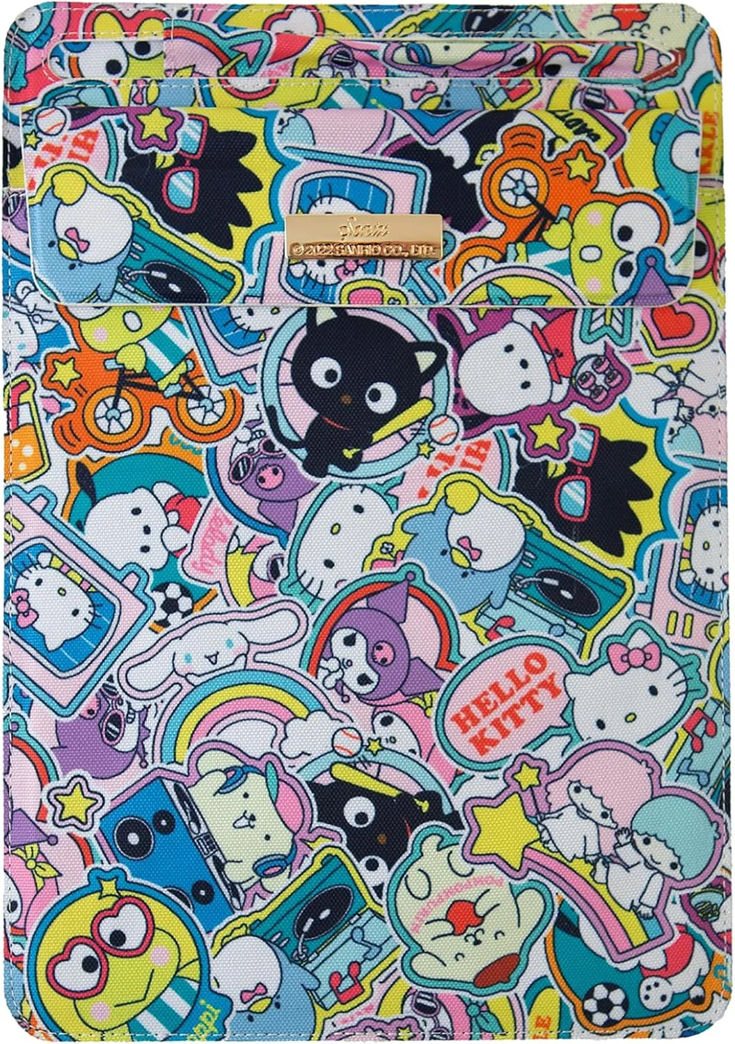 Sonix x Sanrio Sleeve, Canvas Foldable Case and Stand Compatible with iPad and Tablet Devices (Hello Kitty and Friends Sticker Party)