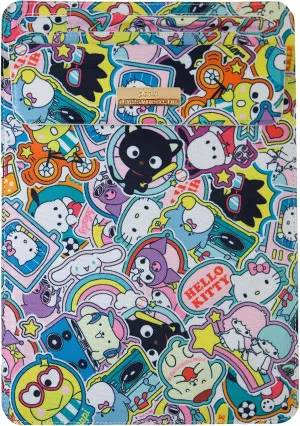 Sonix x Sanrio Sleeve, Canvas Foldable Case and Stand Compatible with iPad and Tablet Devices (Hello Kitty and Friends Sticker Party)