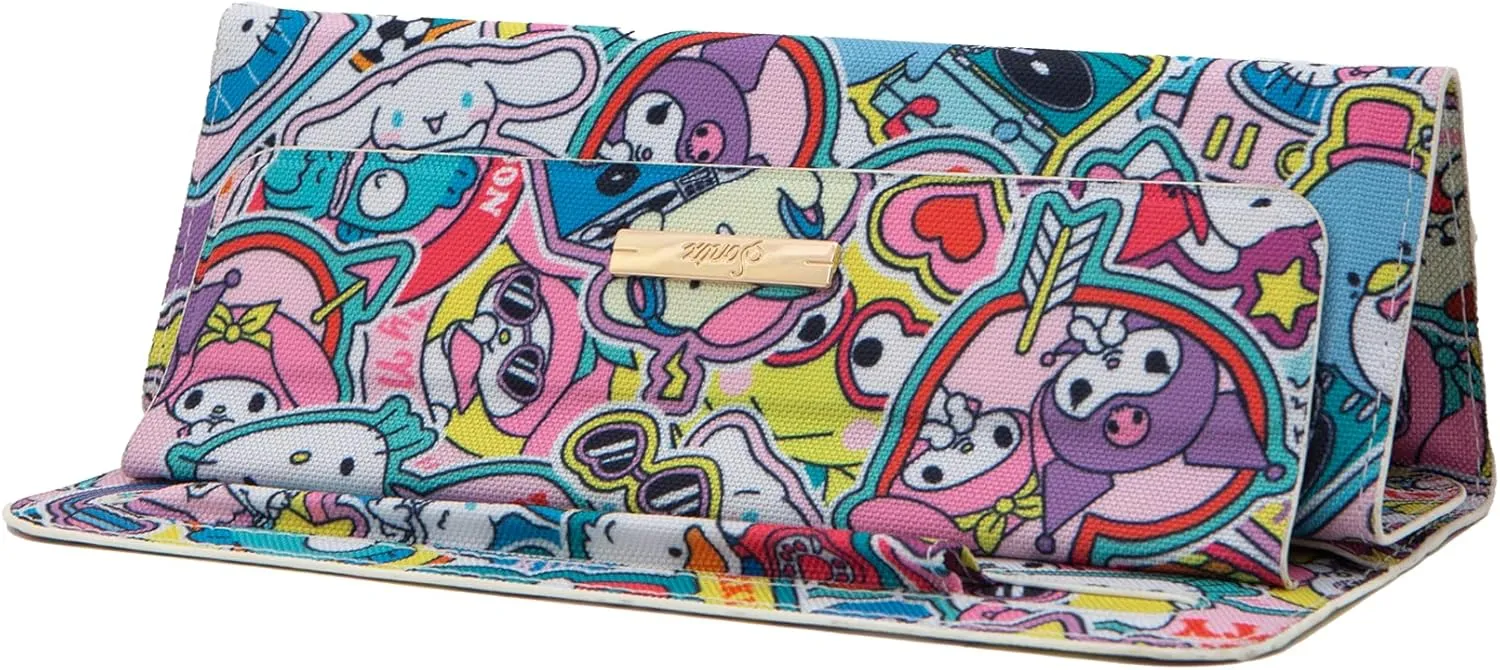 Sonix x Sanrio Sleeve, Canvas Foldable Case and Stand Compatible with iPad and Tablet Devices (Hello Kitty and Friends Sticker Party)