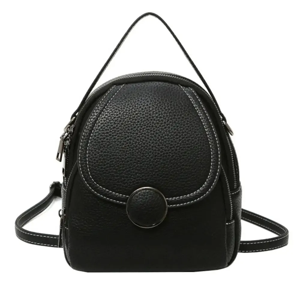 Sophie | Mini Foldable Leather Crossbody Sling Handbag Backpack with Handle