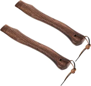 Sosoport Ergonomic Axe Handle Replacement Set Non-Slip Wooden Grip for Camp Hatchet Fit Axe