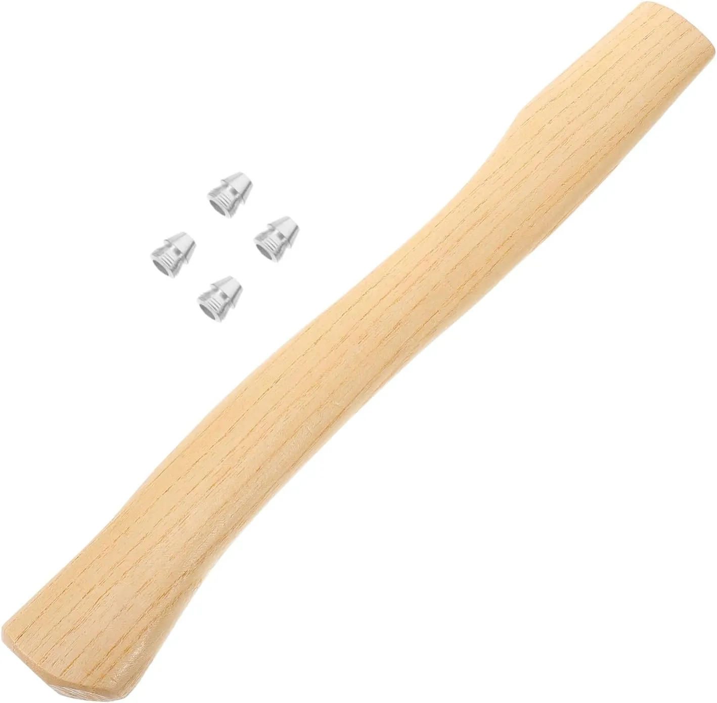 Sosoport Sets Wooden Axe Handle Replacement Sturdy Hatchet Axe Grip Anti-Slip Easy Install