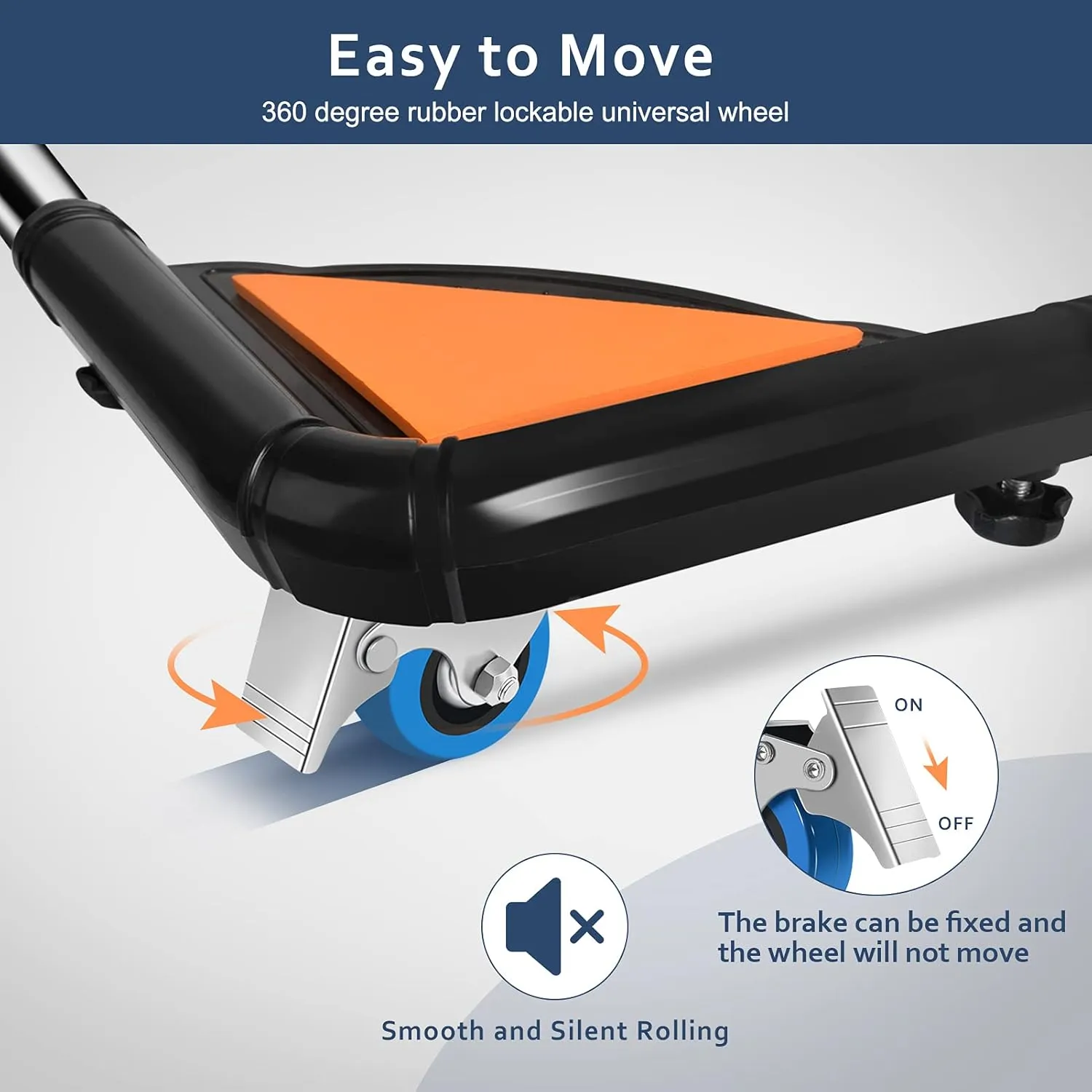SPACECARE Mini Fridge Stand Furniture Dolly Mobile Roller with 4 Locking Wheels-Base Adjustable Refrigerator Washing Machine Stand Moving Cart- Appliance Dolly Cart Roller Pedestal -Black