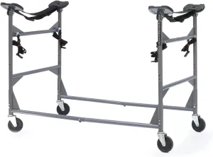 SPAREHAND Watercraft Rigging Rack - Lockable Caster Wheels ‎Station Rack with 250 lbs. - Self-Adjusting Pads for Fishing Kayaks, Sups, Hybrid Boards, & Paddleboards - Suitable for Indoor & Outdoor