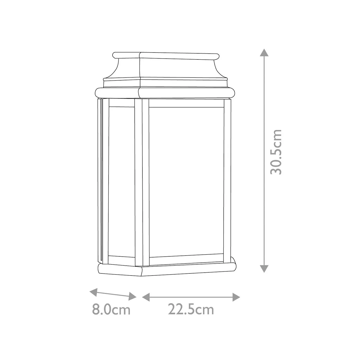 St Martins 1 Light Wall Lantern  | Verdigris