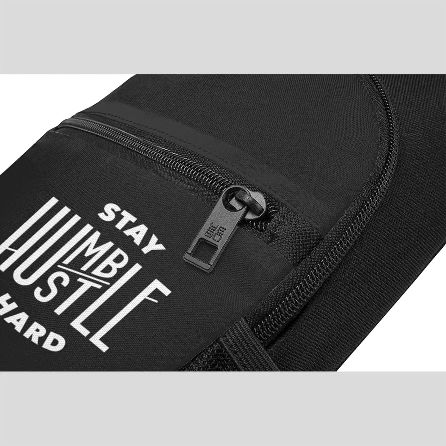 Stay Humble, Hustle Hard Unisex Chest Bag Lightweight Crossbody Shoulder Bag Travel Pocket Black