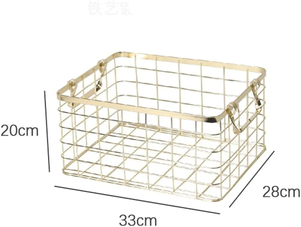 Storage Basket Metal Magazine Newspapers Bottle Holder Bathroom Organizer Tools Home(Gray)