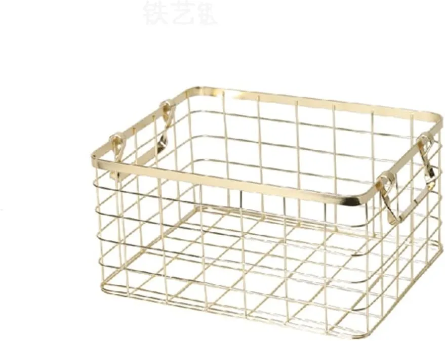 Storage Basket Metal Magazine Newspapers Bottle Holder Bathroom Organizer Tools Home(Gray)