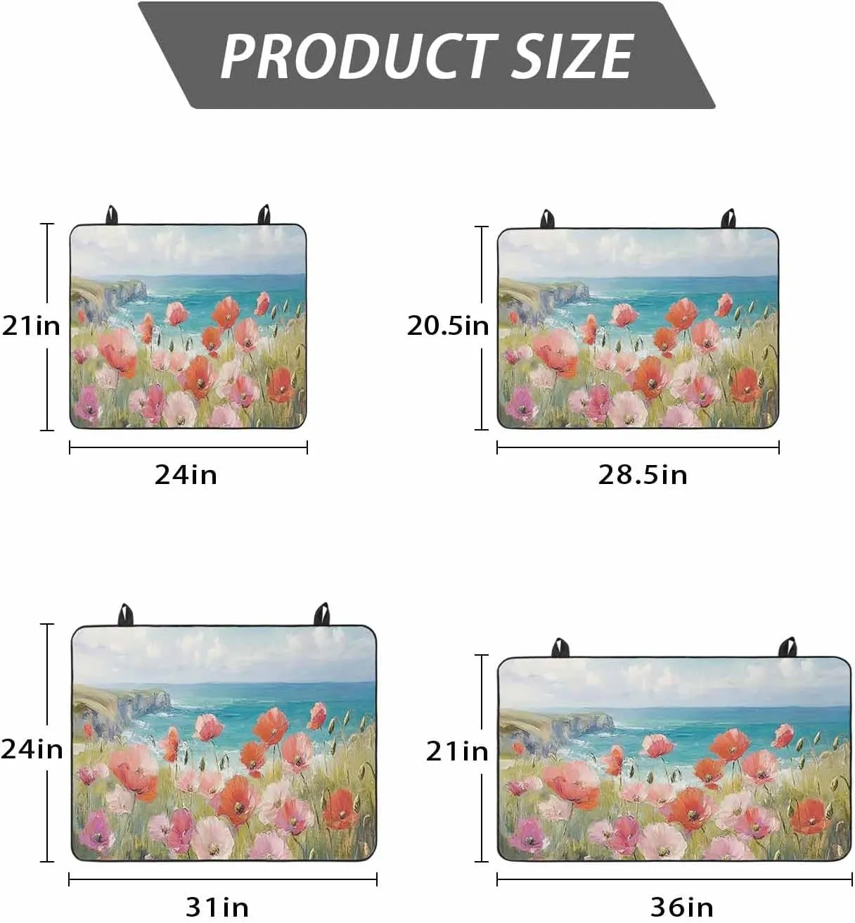 Stove Cover for Electric Cooktops 28.5"x20.5" Non-Slip Foldable Protector Retro Pastoral Concubine Plants Oil Painting Scratchproof Rubber Mat for All Electric Stove Models