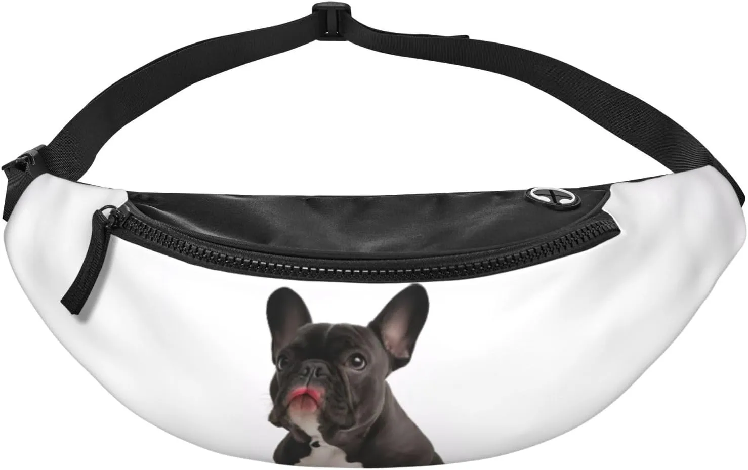 Stylish 3d French Bulldog Bumbags Waist Fanny Pack For Women Ladies Men Lightweight Bum Bag With Zip Pockets Adjustable Belt For Dog Walking Running Cycling Hiking Outdoor Sport