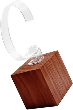 Stylish Walnut Watch Stand Display Stand for Watch Wrist Display Holder Scratch-resistant Portable