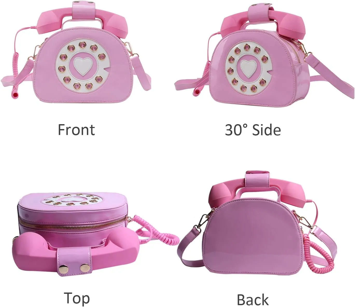 SUKUTU Telephone Shaped Purse Shoulder Crossbody Tote Bags Women Retro Phone Top-Handle Handbags for Girls