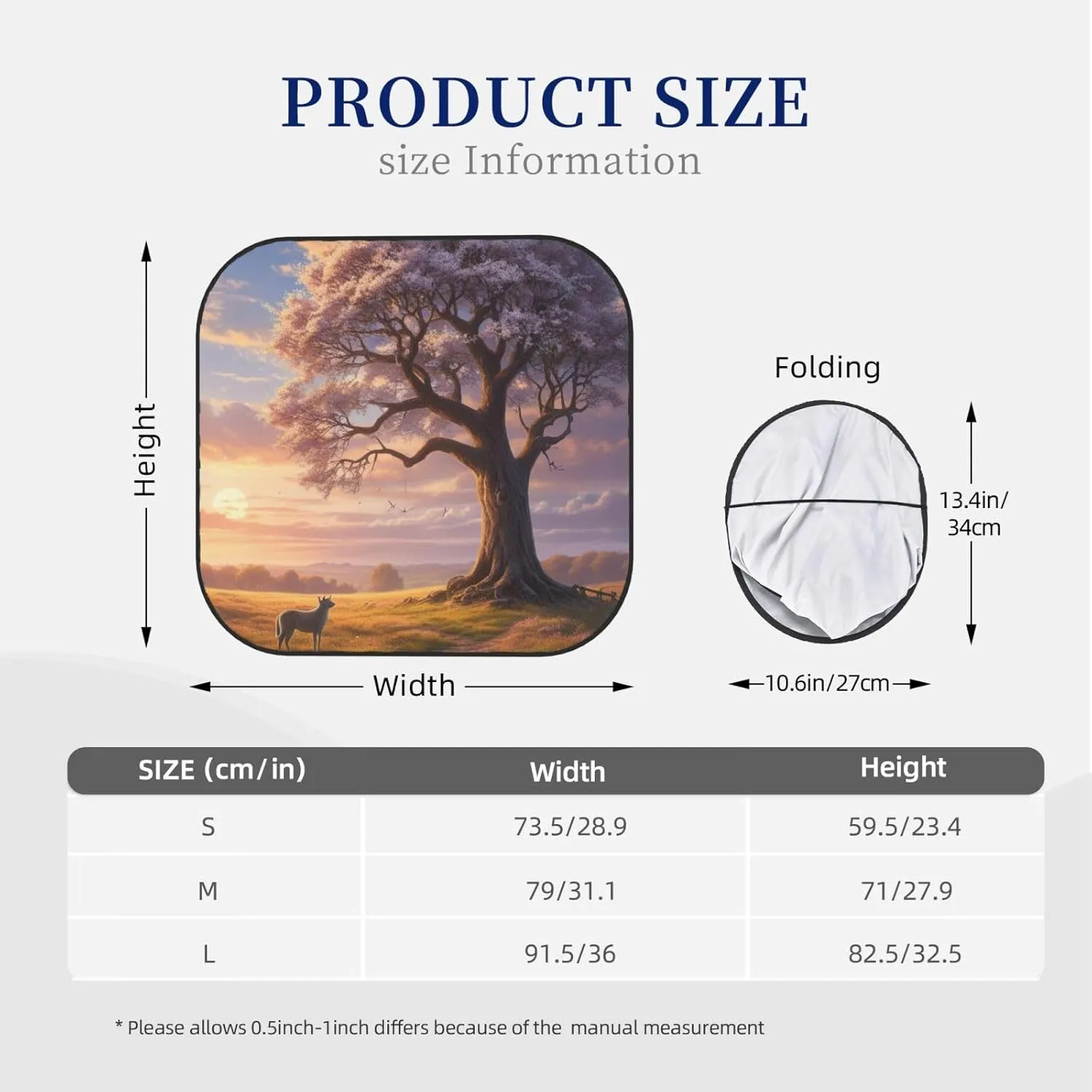 Summer Whispered Wonders Car Sun Shade Windshield,2 Piece Foldable Car Automotive Windshield Sunshades Universal