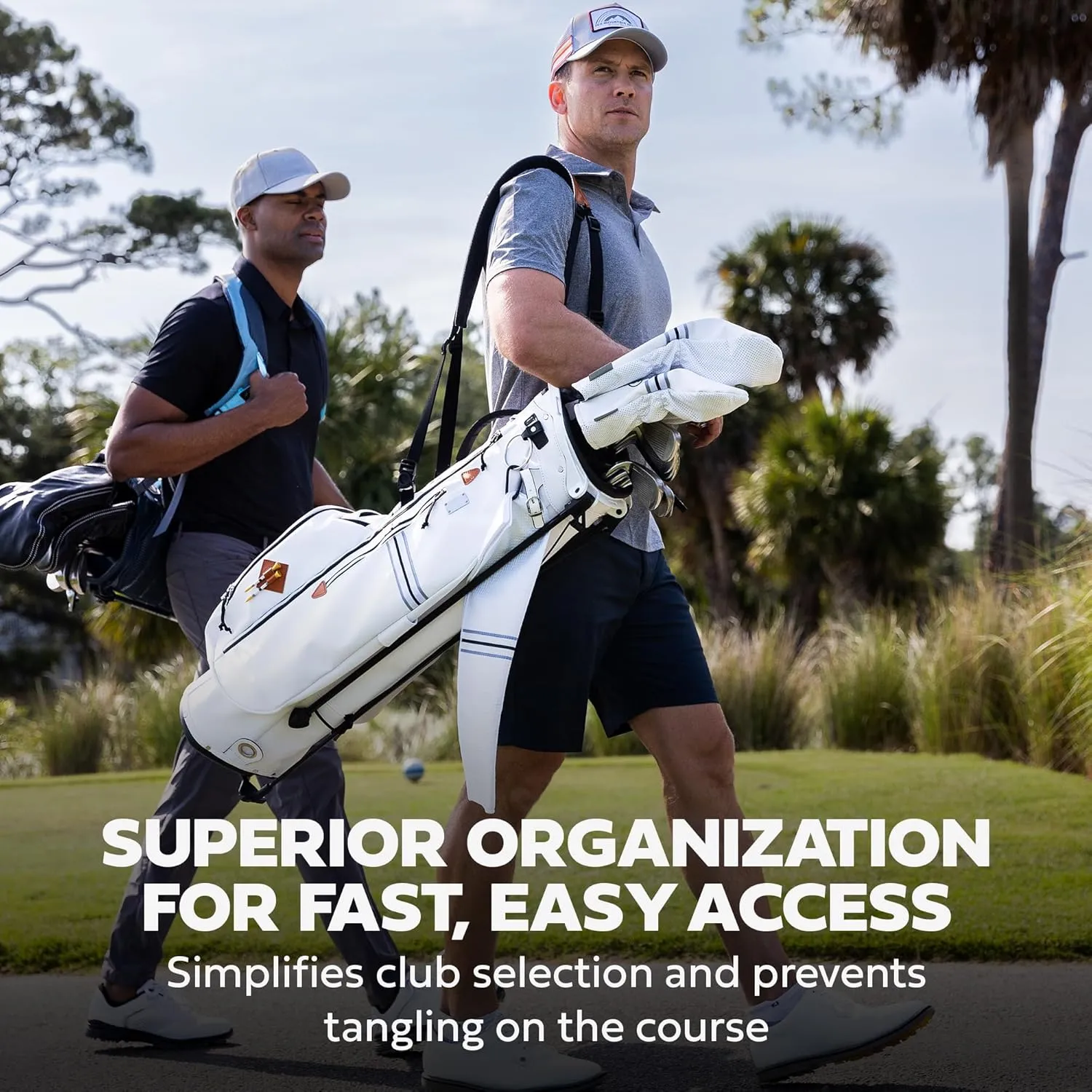 Sun Mountain 2025 Diva 14 Way Divider Golf Bag with 8 Spacious Pockets - Stylish Women's Lightweight Golf Cart Bag with Comfortable Carry Strap for a Seamless Golf Experience