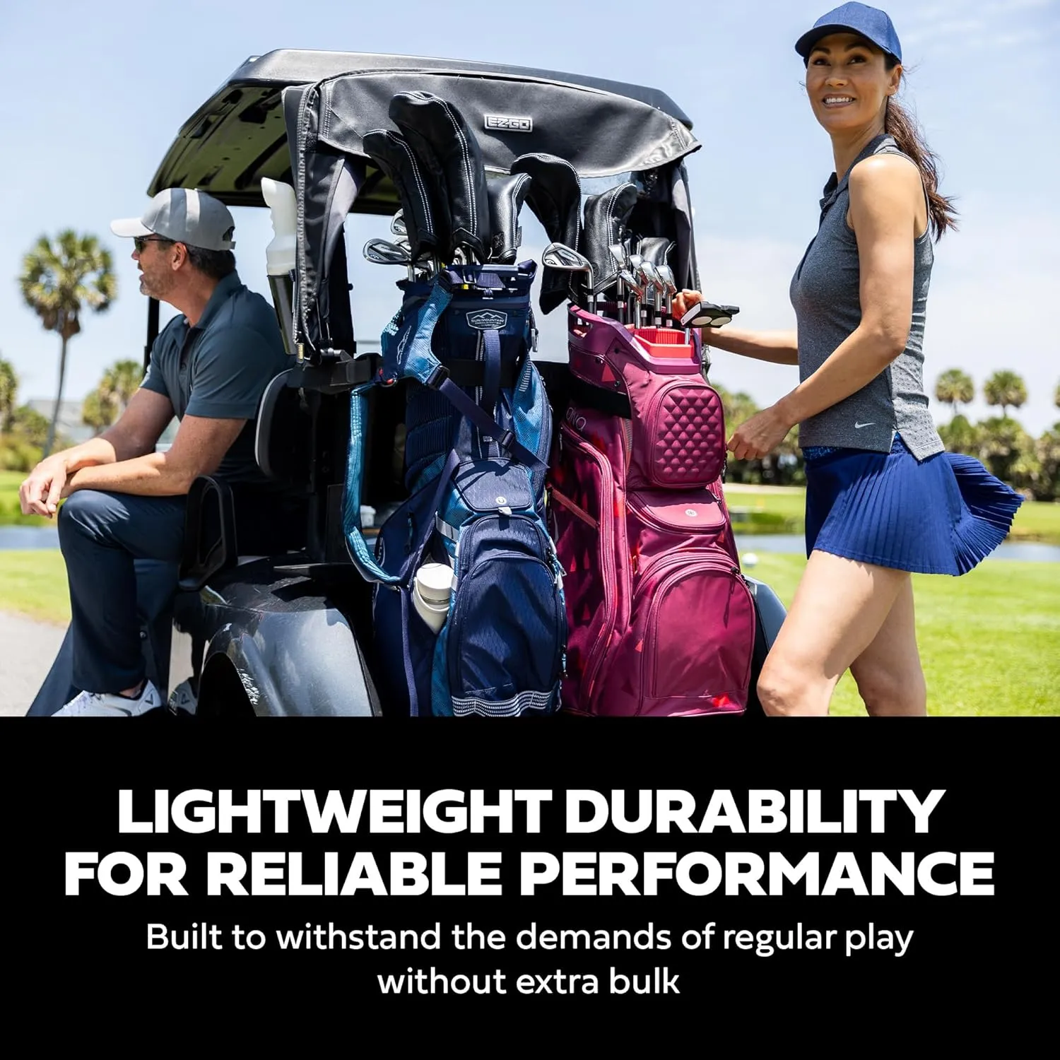 Sun Mountain 2025 Diva 14 Way Divider Golf Bag with 8 Spacious Pockets - Stylish Women's Lightweight Golf Cart Bag with Comfortable Carry Strap for a Seamless Golf Experience