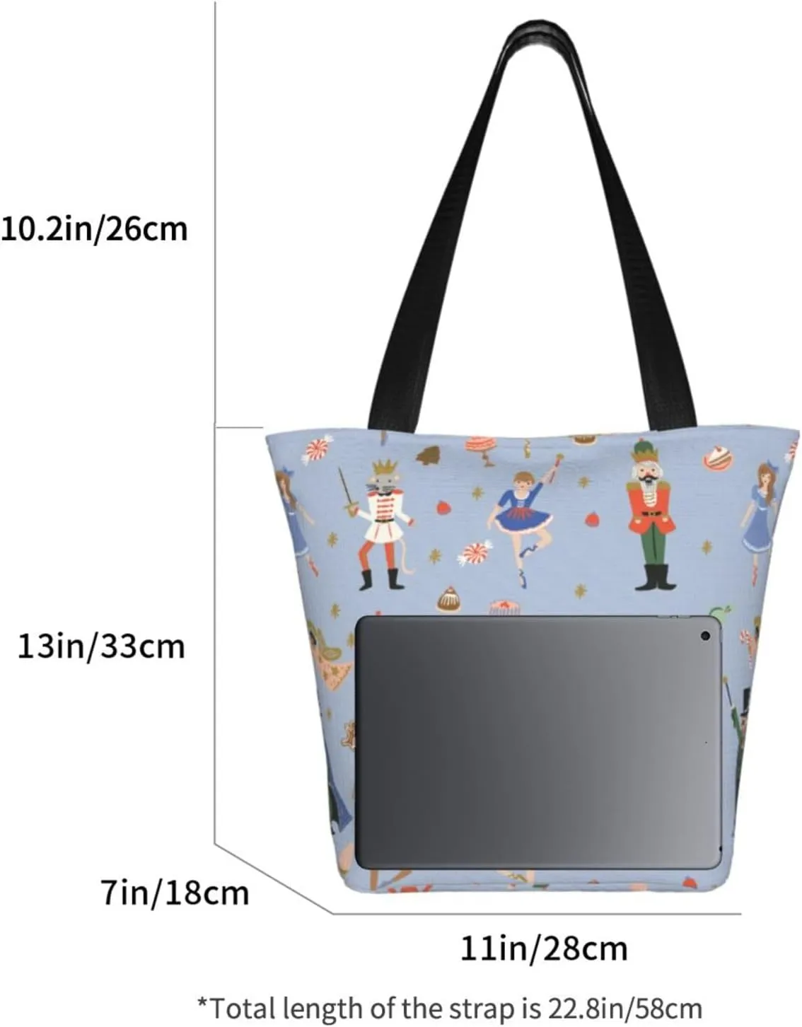 Sunflower American Flag Tote Bag For Women Lightweight Shoulder Bags Shopping Handbags With Zipper