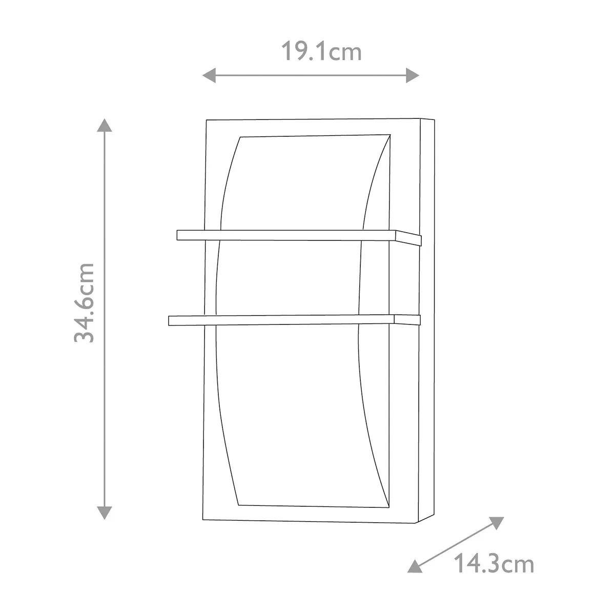 Sven 1 Light Wall Lantern  | Graphite