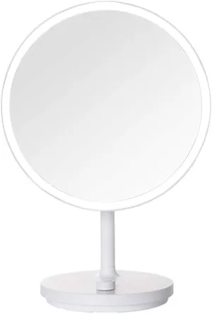 Table Desk Vanity Makeup Mirror LED Makeup Mirror Desktop with Light Fill Light Beauty Mirror Desktop Dressing Foldable Bedroom Portable Mirror Portable Small Cosmetic Mirror (Color : C)