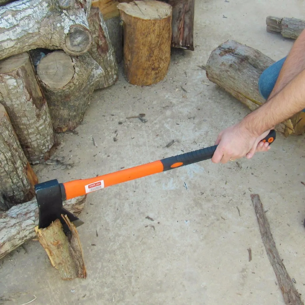 TABOR TOOLS 27 Inch Chopping Axe With Fiberglass Handle and Anti-Slip Grip
