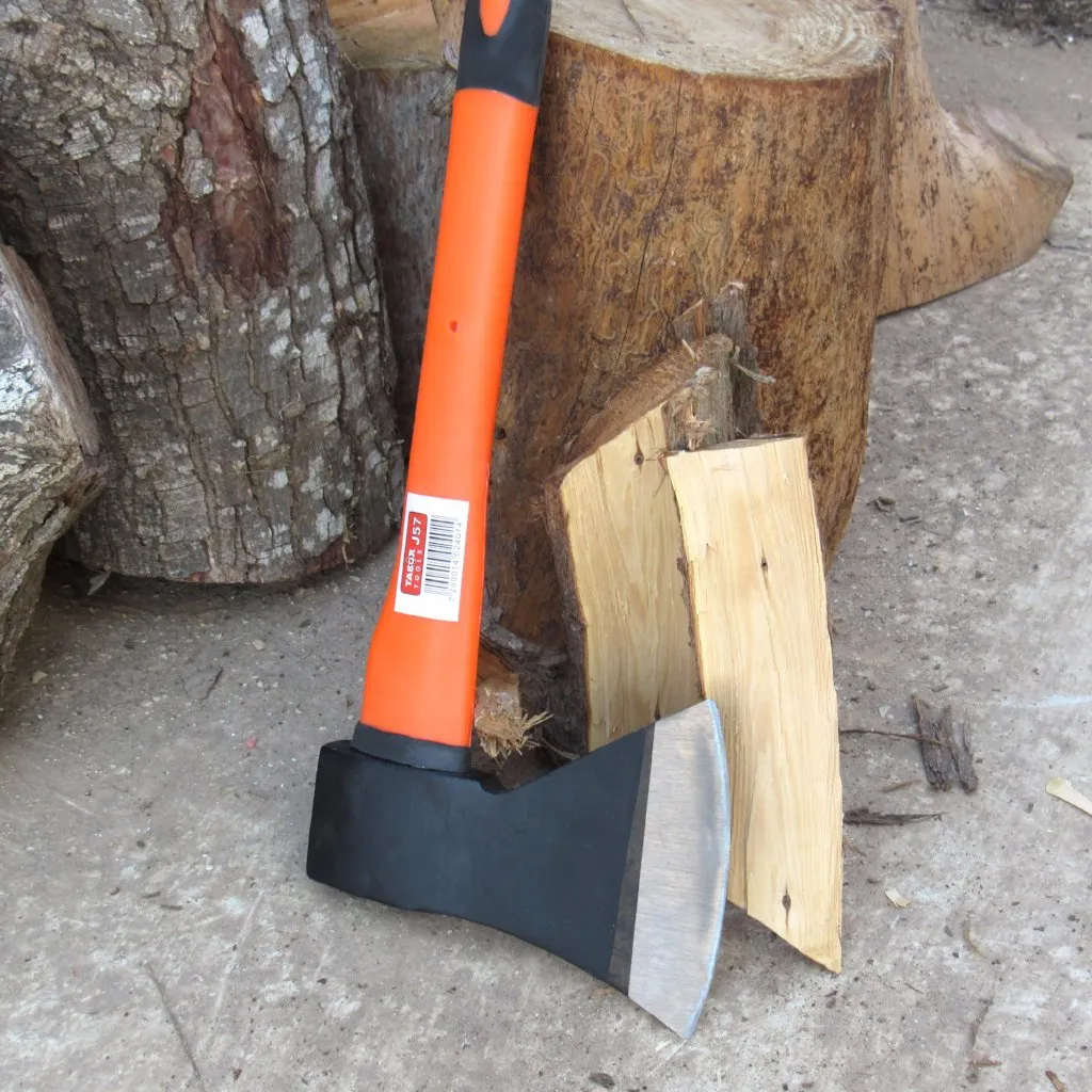 TABOR TOOLS 27 Inch Chopping Axe With Fiberglass Handle and Anti-Slip Grip