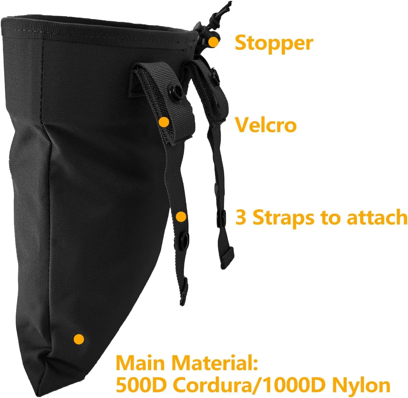 Tactical Bag for Foraging Airsoft Lightweight Molle Roll up Dump Pouch 500D Nylon Collection Pouch Mag Pouch Accessory Bag for Paintball Softair Hiking