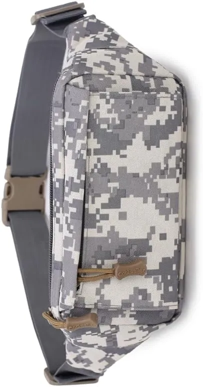 Tactical Waist Bag Multifunctional Shoulder Crossbody Large Fanny Pack Men Women Wallets for Work Travel Fishing (Grey)