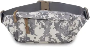 Tactical Waist Bag Multifunctional Shoulder Crossbody Large Fanny Pack Men Women Wallets for Work Travel Fishing (Grey)
