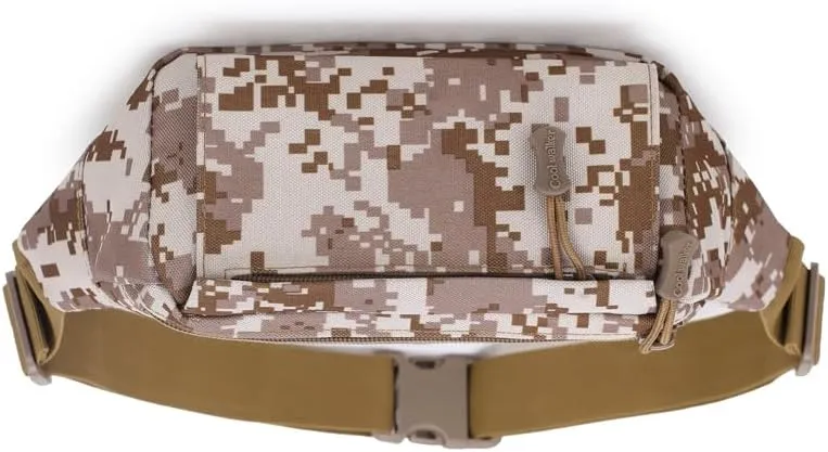Tactical Waist Bag Multifunctional Shoulder Crossbody Large Fanny Pack Men Women Wallets for Work Travel Fishing (Yellow-A)