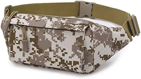 Tactical Waist Bag Multifunctional Shoulder Crossbody Large Fanny Pack Men Women Wallets for Work Travel Fishing (Yellow-A)