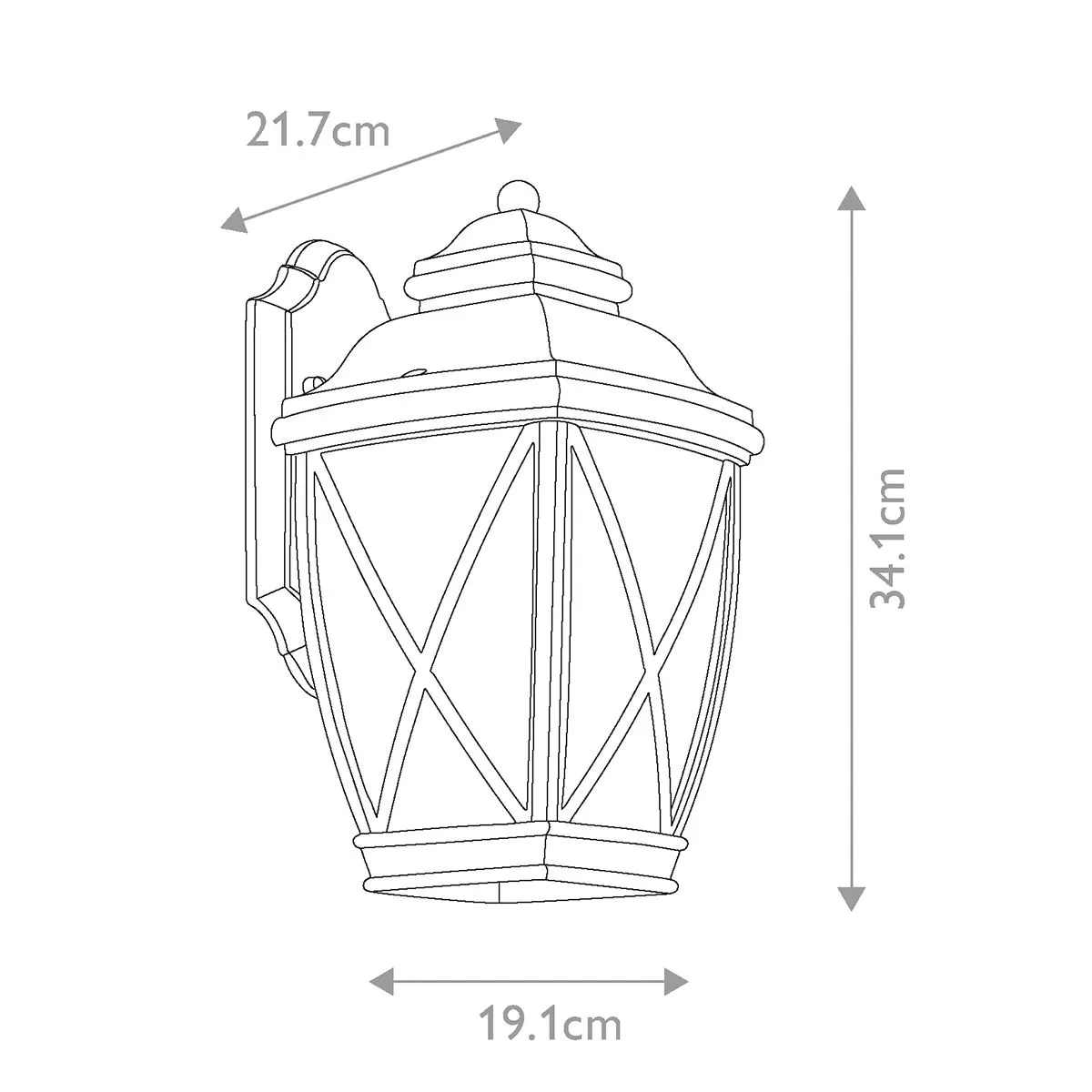 Tangier 1 Light Medium Wall Lantern | Olde Bronze